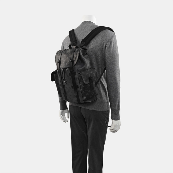 CHRISTOPHER PM Monogram Coated Canvas Gray