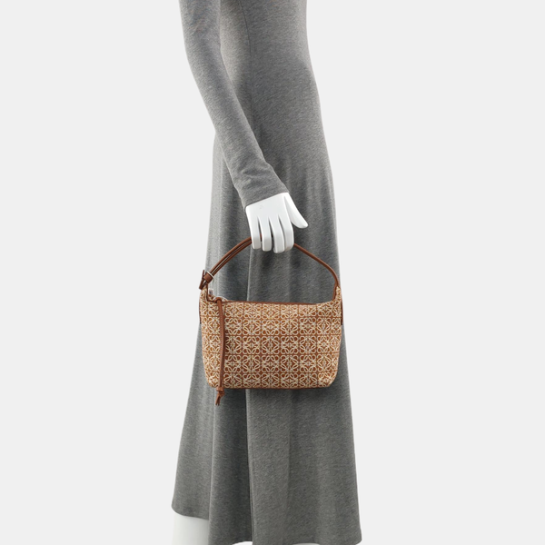 Monogram Canvas Top Handle Bag Brown