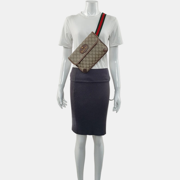 Neo Vintage Monogram Coated Canvas Beige