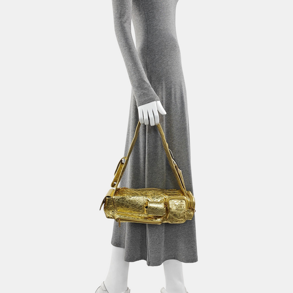 Lambskin Shoulder Bag Gold