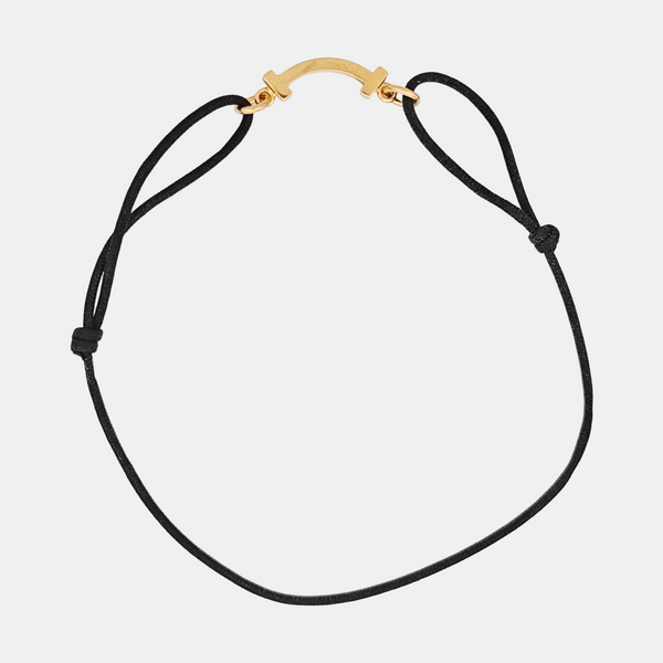 Tiffany T Fabric Black Bracelet
