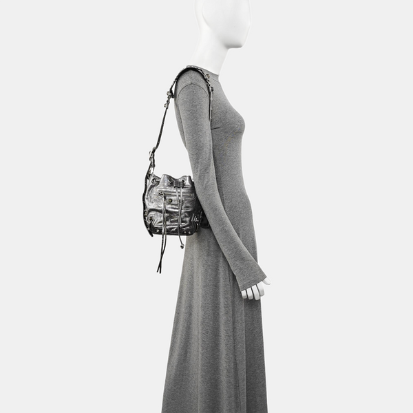 Le Cagole Calfskin Silver