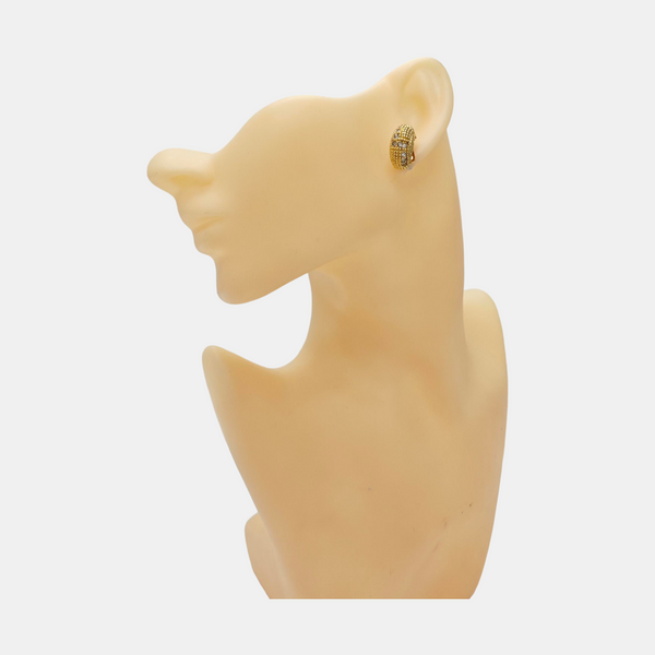 Metal Gold Clip On Earrings