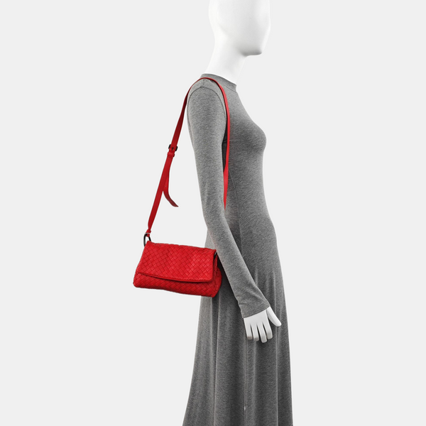 Authenticated pre-owned Olimpia Lambskin Red - Shoulder Bag at Looply
