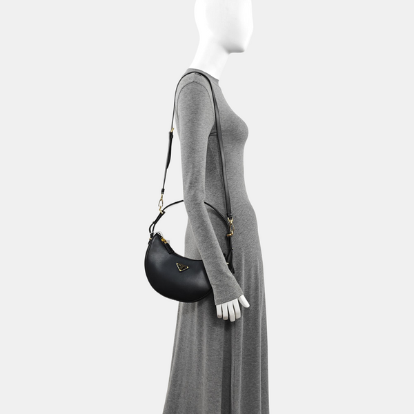 Calfskin Shoulder Bag Black