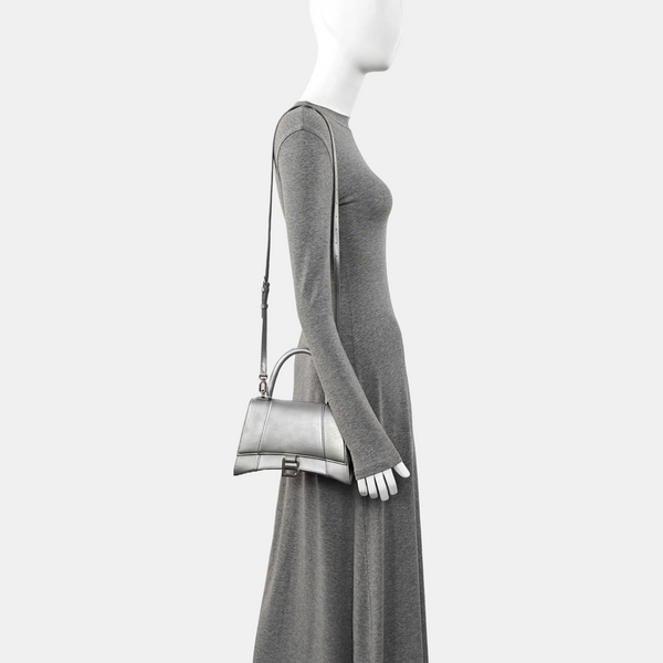 Hourglass S Calfskin Silver