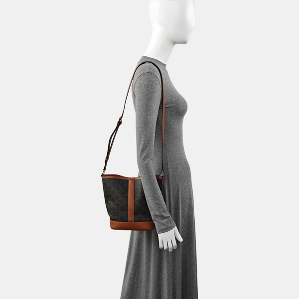 TRIOMPHE CANVAS Small Coated Canvas Brown