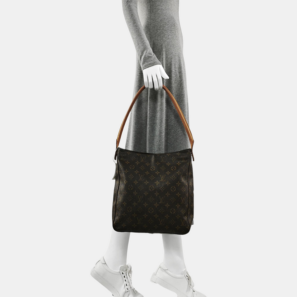 LOOPING GM Monogram Coated Canvas Brown