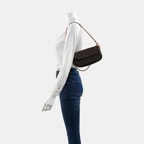 IVY Monogram Coated Canvas Brown