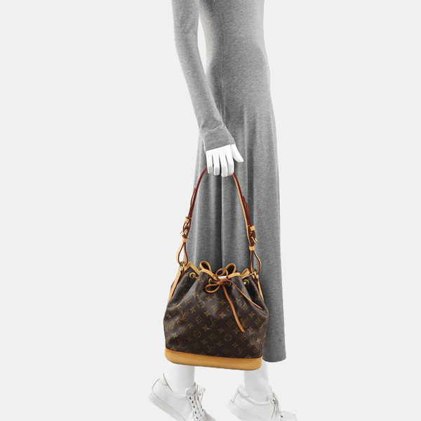 NOÉ MM Monogram Coated Canvas Brown