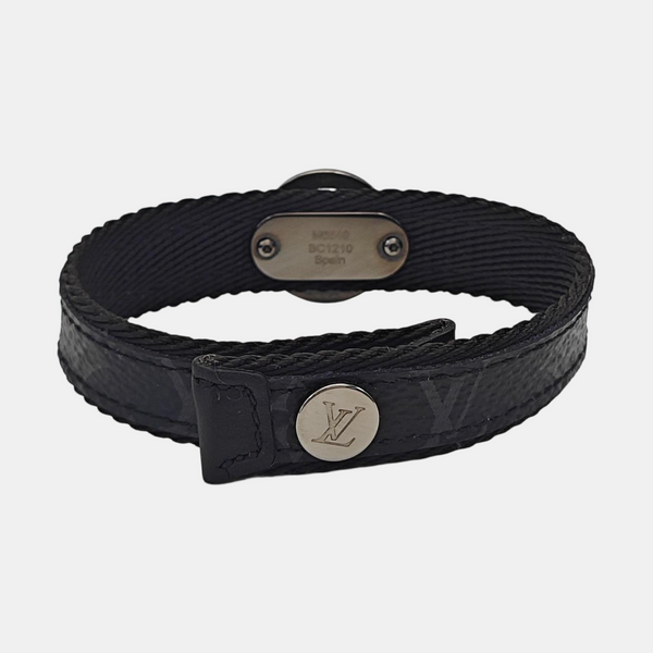 LV CIRCLE Fabric Black Bangle