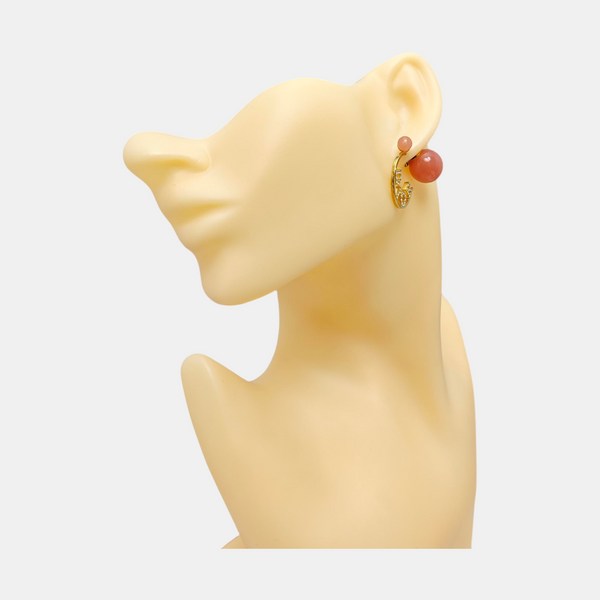 Metal Gold Stud Earrings