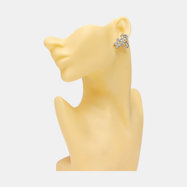 Metal Silver Clip On Earrings