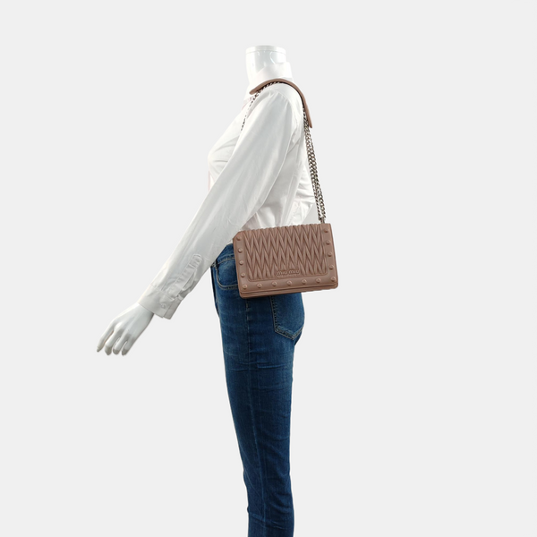 Quilted Lambskin Crossbody Bag Pink