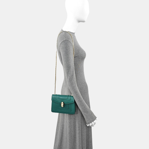 SERPENTI FOREVER Small Calfskin Green