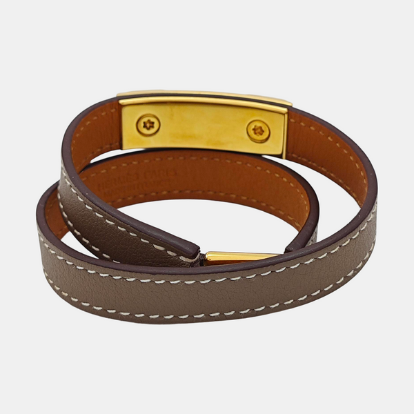 Rivale Leather Beige Bracelet