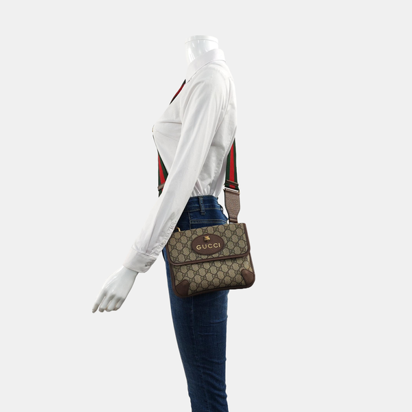 Neo Vintage Small Monogram Coated Canvas Beige