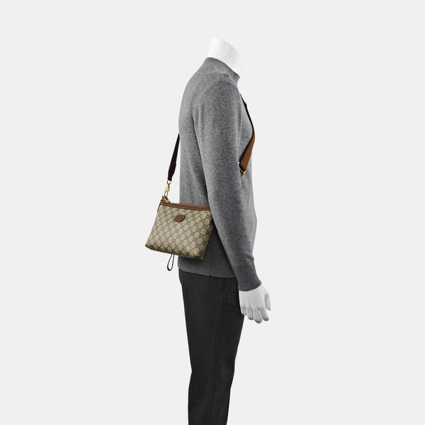 GG Supreme Monogram Coated Canvas Gray