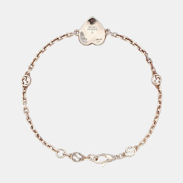 Interlocking G 925 Sterling Silver Bracelet