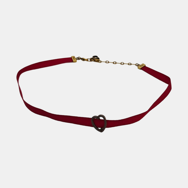Fabric Red Necklace