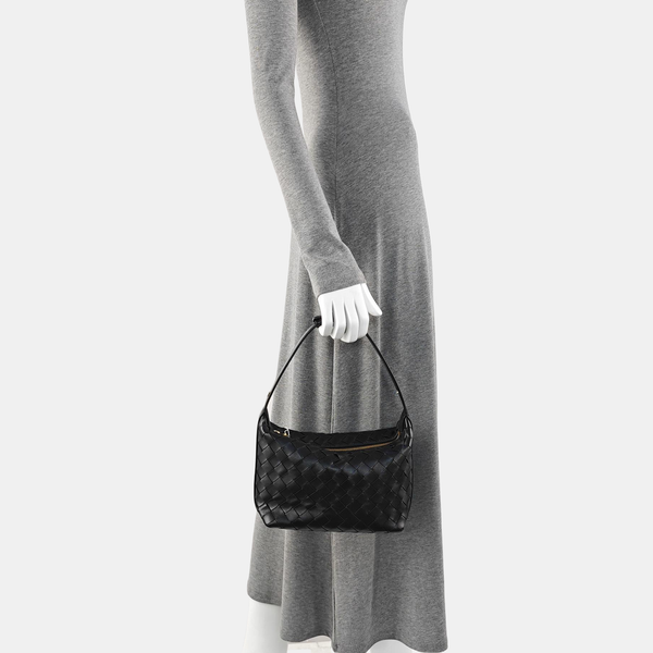 Calfskin Top Handle Bag Black