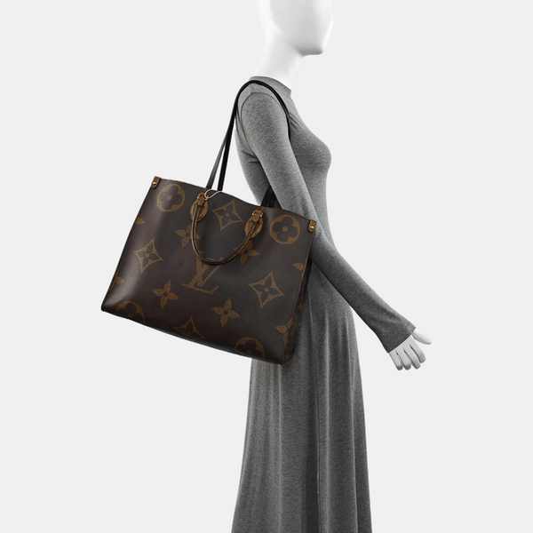 ONTHEGO GM Monogram Coated Canvas Brown
