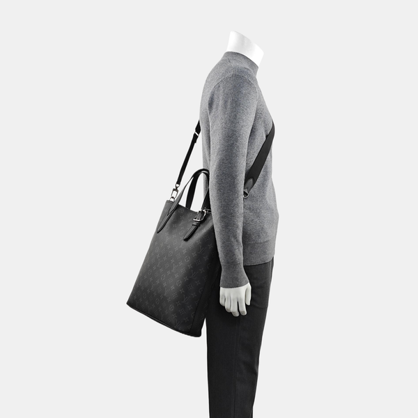 DAVIS Monogram Coated Canvas Black