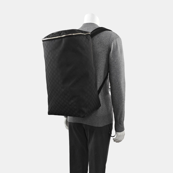 Monogram Canvas Backpack Black