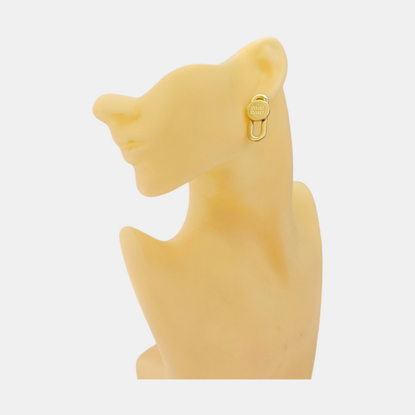 Metal Gold Stud Earrings