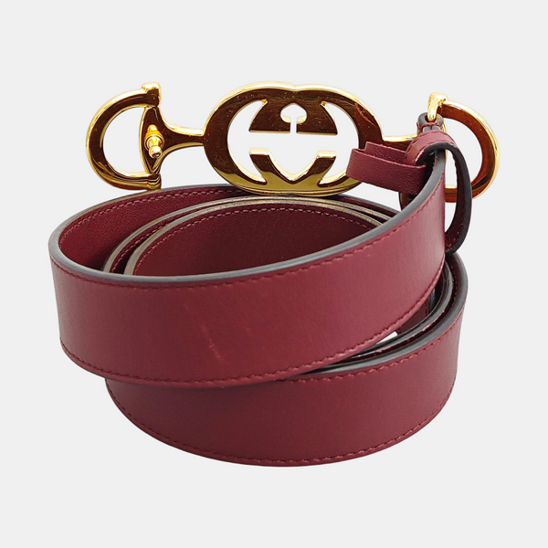 Leather Belt Red