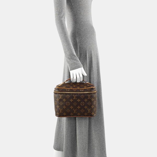 NICE BB Monogram Coated Canvas Brown