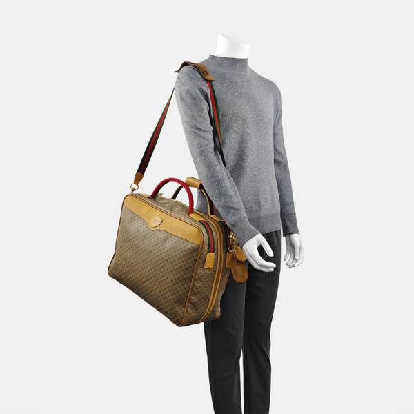 Monogram Coated Canvas Shoulder Bag Brown