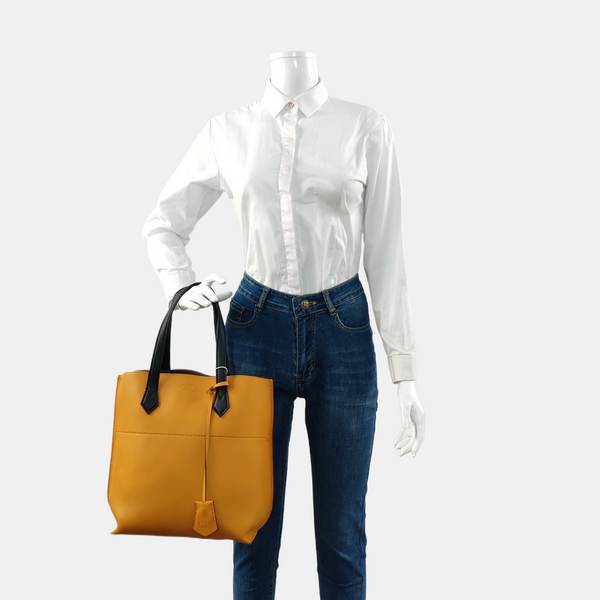 Calfskin Tote Bag Yellow