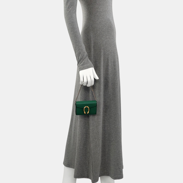 Authenticated pre-owned Dionysus Calfskin Green - Top Handle Bag at Looply