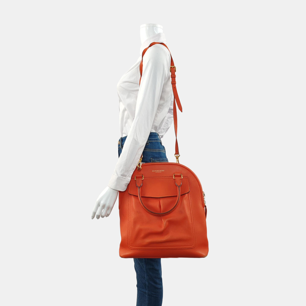 Calfskin Shoulder Bag Orange