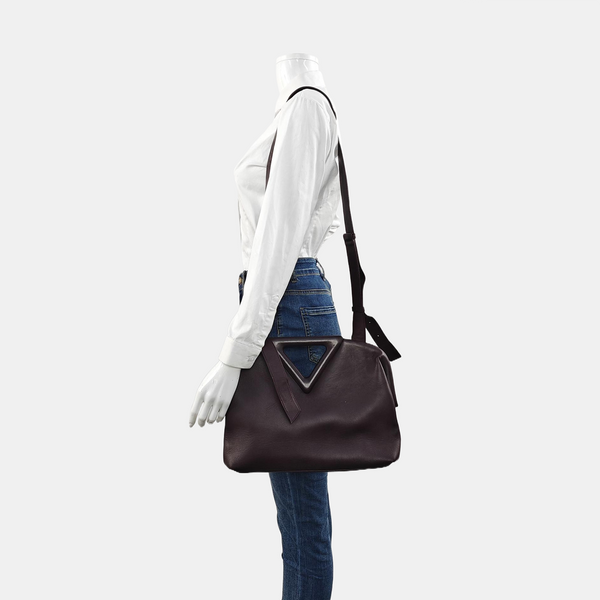 The Triangle Calfskin Purple