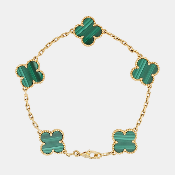 Vintage Alhambra 18k Gold Bracelet