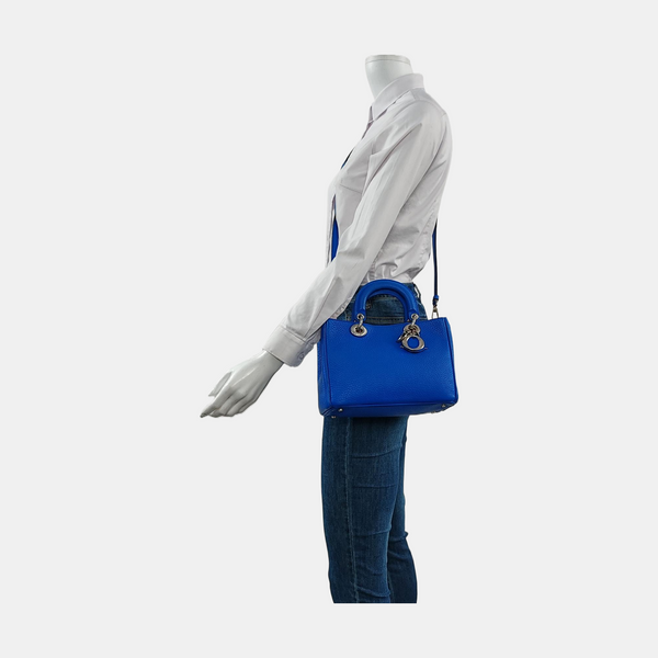 Authenticated pre-owned Diorissimo Calfskin Blue - Tote Bag at Looply