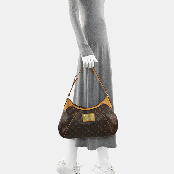 VINTAGE THAMES GM Monogram Coated Canvas Brown