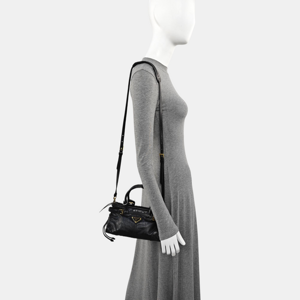 Bonnie Small Calfskin Black