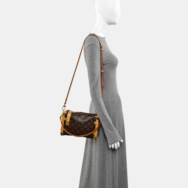 SIDE TRUNK MM Monogram Coated Canvas Brown