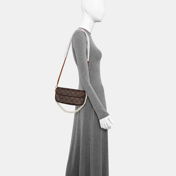 IVY Monogram Coated Canvas Brown