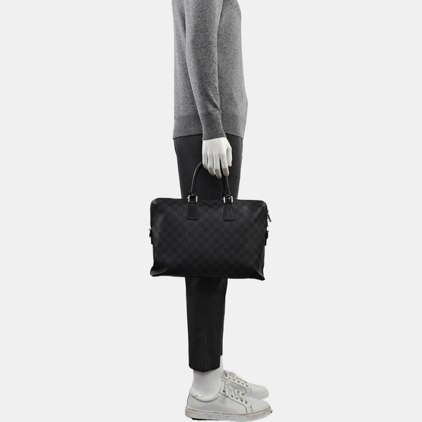 PORTE-DOCUMENTS Damier Graphite Coated Canvas Gray