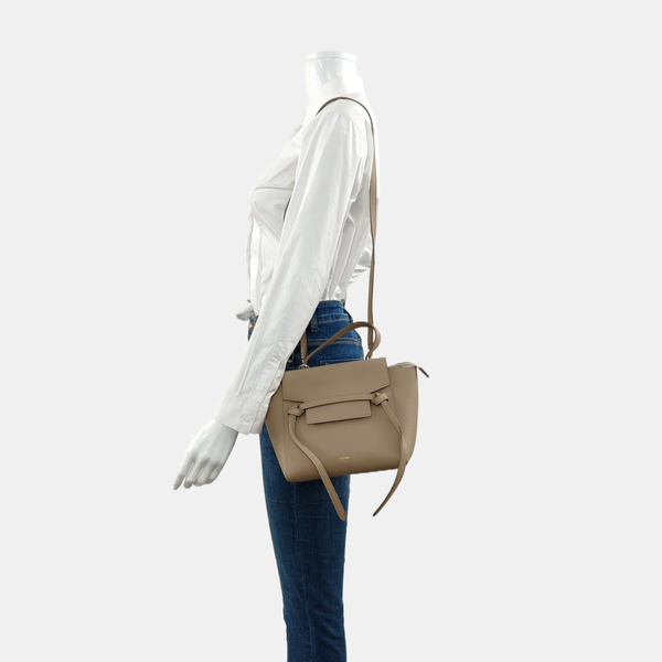 BELT Nano Calfskin Gray