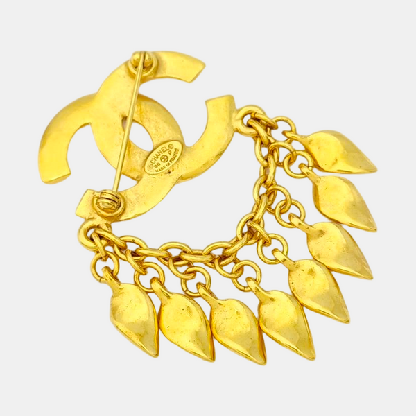 Metal Gold Brooch