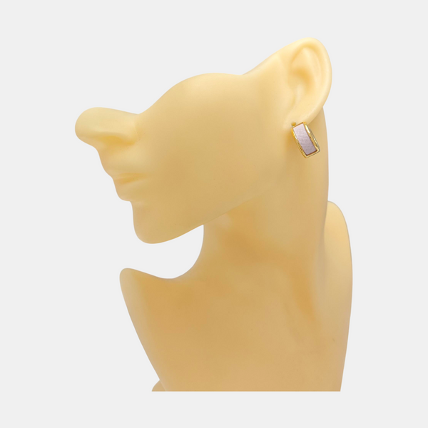 Metal Rose Gold Clip On Earrings