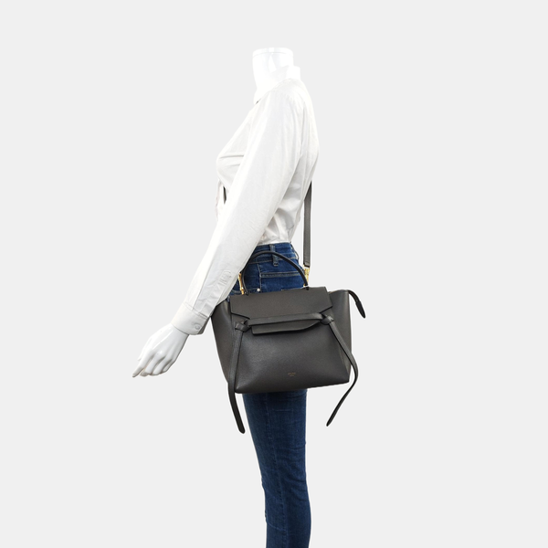 BELT Micro Calfskin Gray