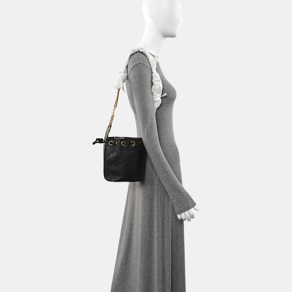 CASSANDRE Quilted Lambskin Black