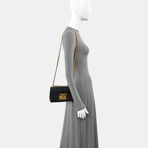Padlock Small Monogram Calfskin Black