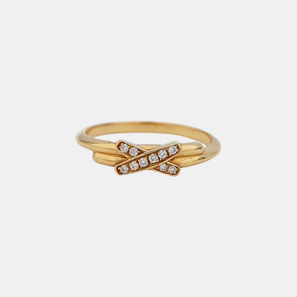 Jeux De Liens 18k Rose Gold Ring EU 50